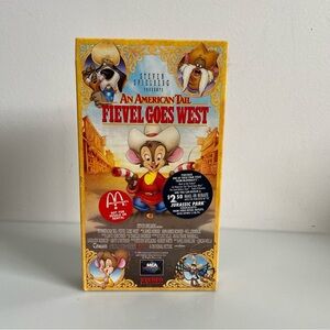 An American Tail Fievel Goes West VHS 1992 Steven Spielberg McDonalds SEALED